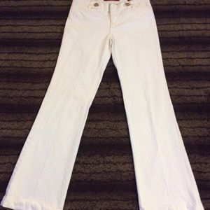 Banana republic denim flare trousers